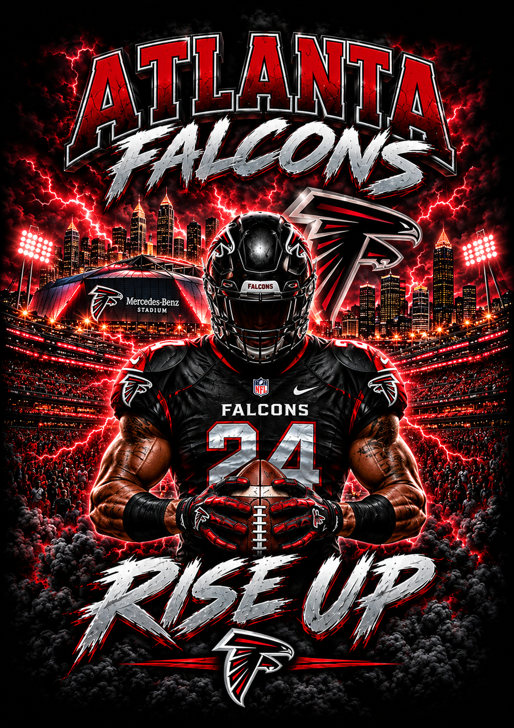 American Football Halftone Designs Digital Download
