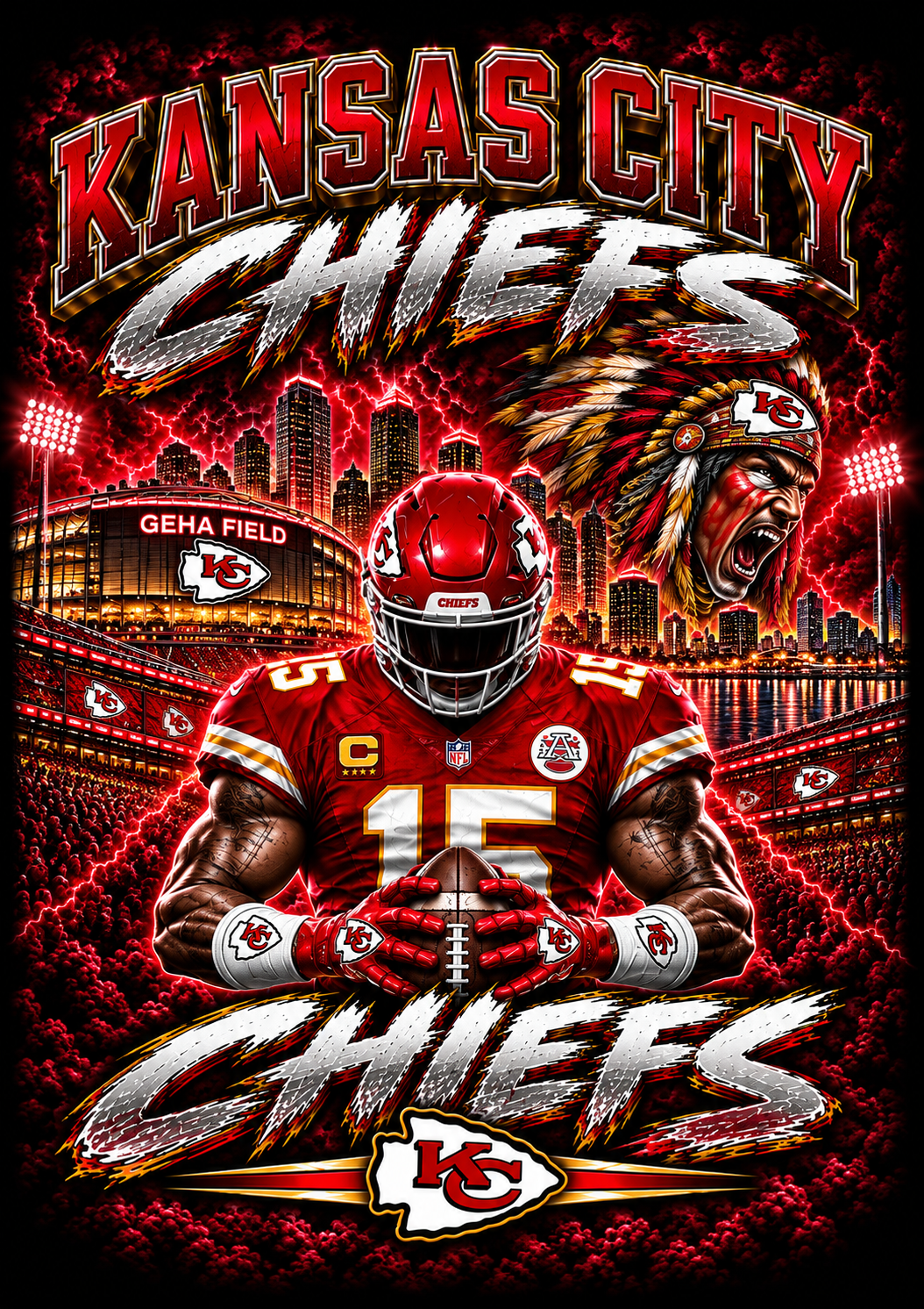 American Football Halftone Designs Digital Download