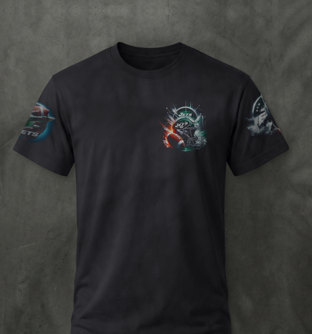 Neon City Jets Custom Sleeve-Print Tee